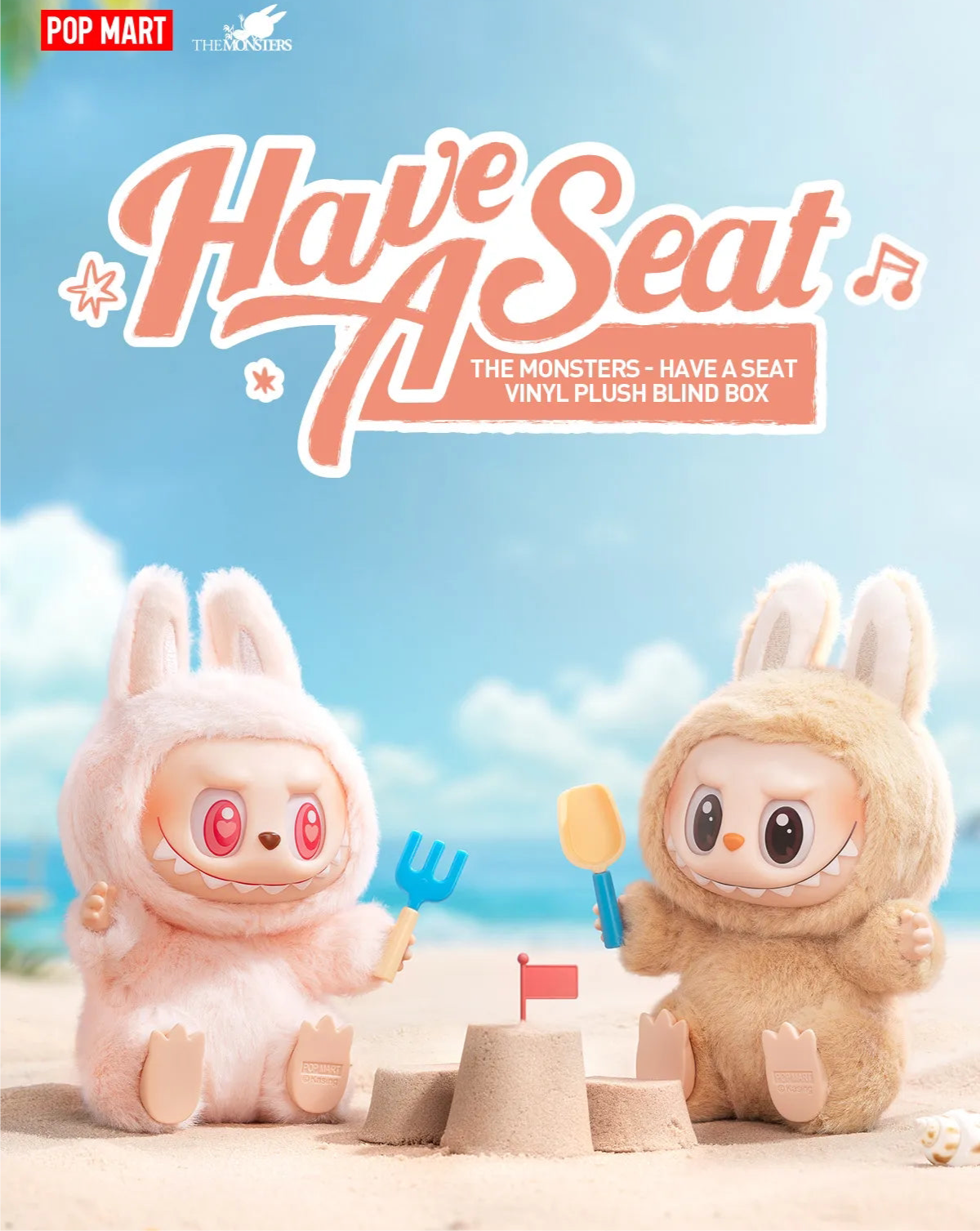 THE MONSTERS - Have a Seat Vinyl Plush Blind Box
