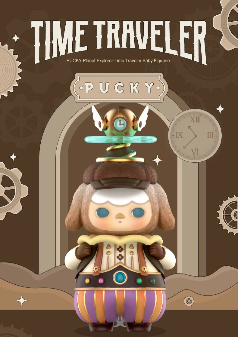 POP MART-PUCKY Planet Explorer Time Traveler Baby Figurine