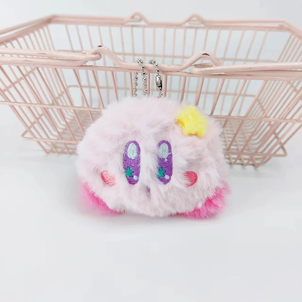 Fluffy Kirby Keychain Plush