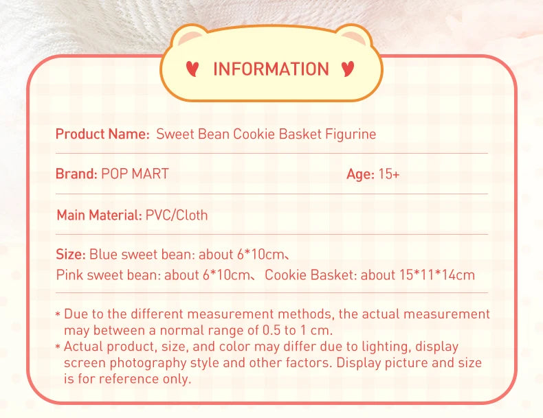 POP MART- Sweet Bean Cookie Basket Figurine