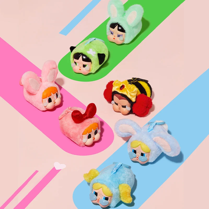 POP MART- CRYBABY x Powerpuff Girls Series - Vinyl Face Plush Blind Box