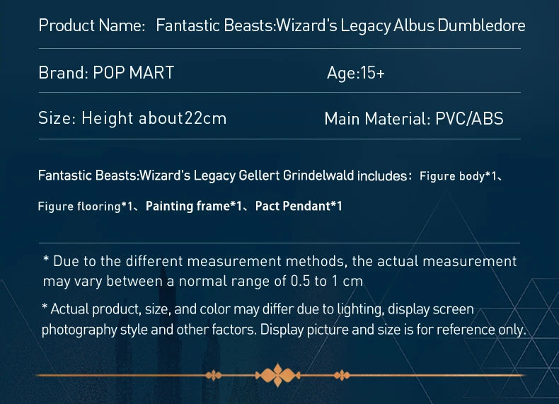 POP MART Fantastic Beasts: Wizard's Legacy Albus Dumbledore & Gellert Grindelwald Figurine