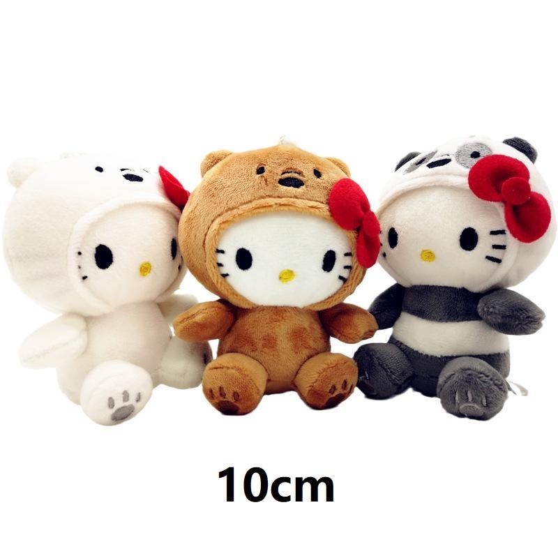 Hello Kitty x We Bare Bear Plushies