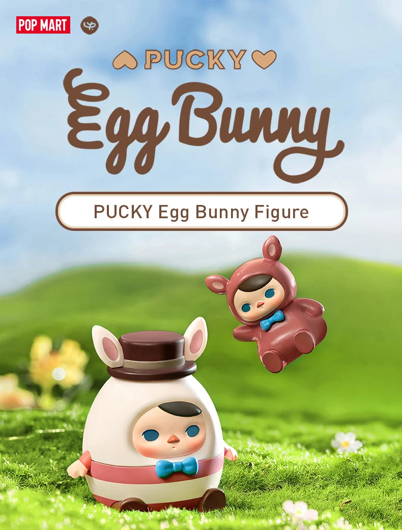 POP MART- PUCKY Egg Bunny 100% Figure