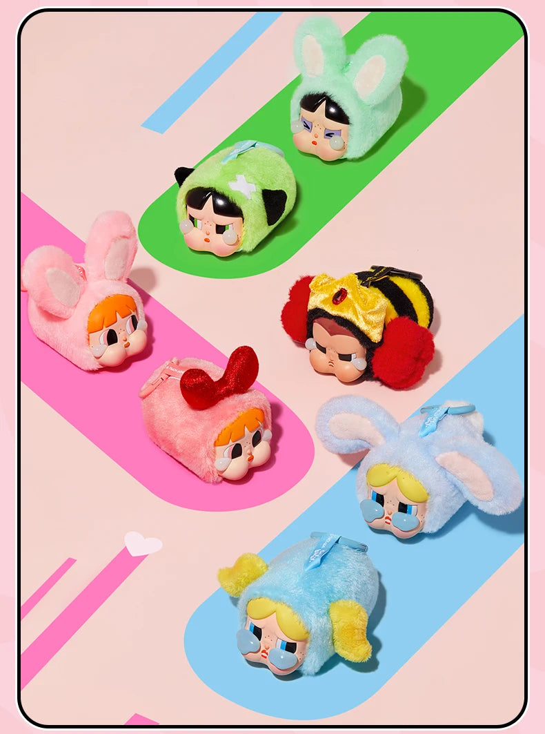 POP MART- CRYBABY x Powerpuff Girls Series - Vinyl Face Plush Blind Box