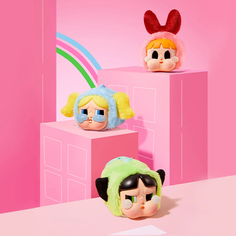 POP MART- CRYBABY x Powerpuff Girls Series - Vinyl Face Plush Blind Box