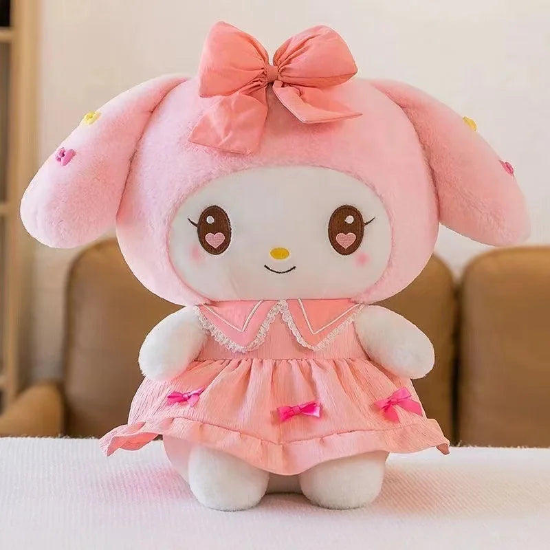 Kuromi and My Melody School Plushies