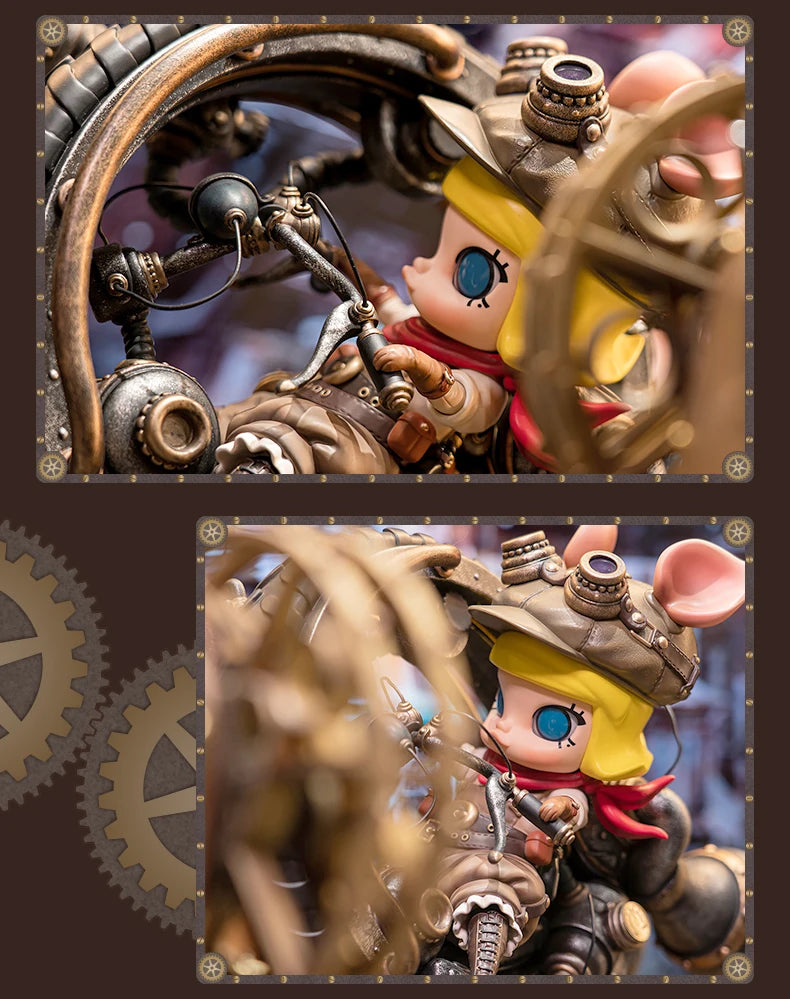 POP MART- STEAMPUNK MONOWHEELL STORM PIGGY MOLLY