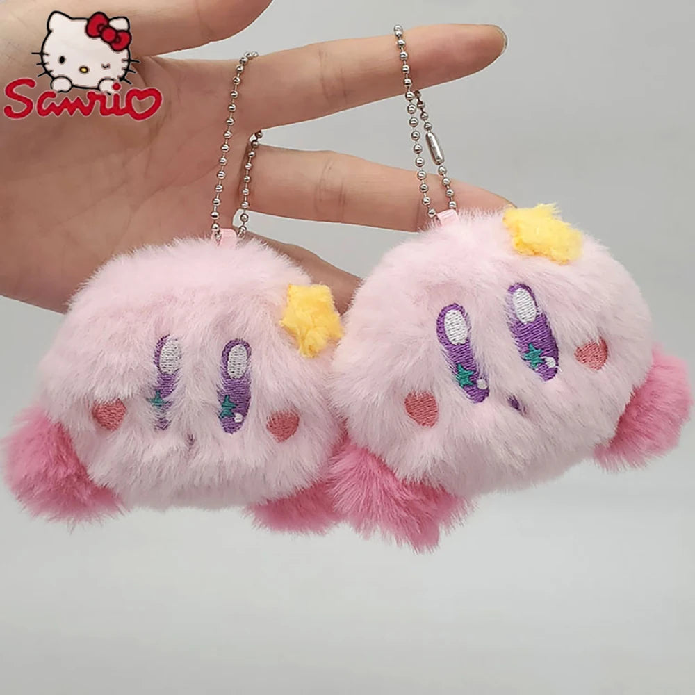 Fluffy Kirby Keychain Plush