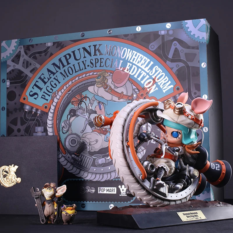 POP MART- STEAMPUNK MONOWHEEL STORM PIGGY MOLLY - SPECIAL EDITION