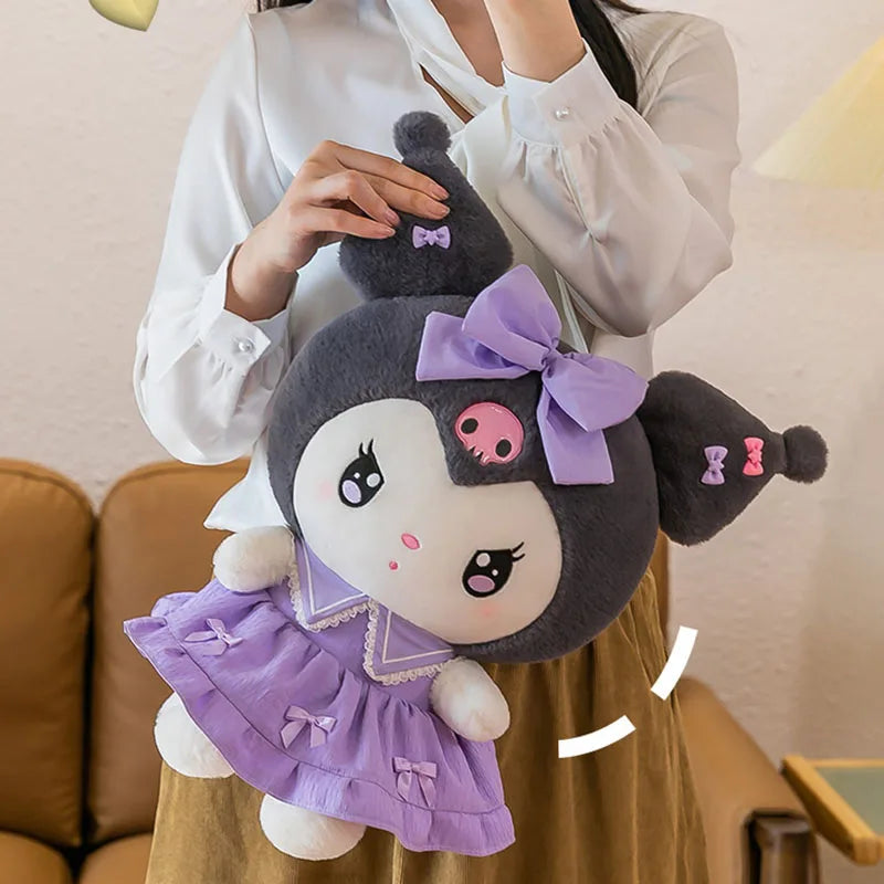 Kuromi and My Melody School Plushies