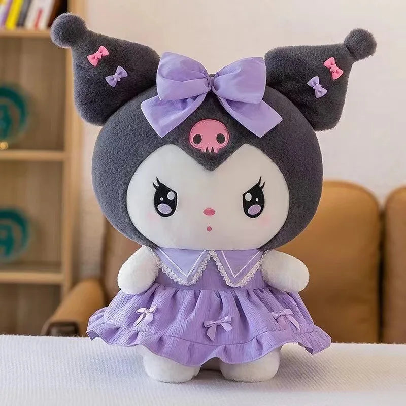 Kuromi and My Melody School Plushies