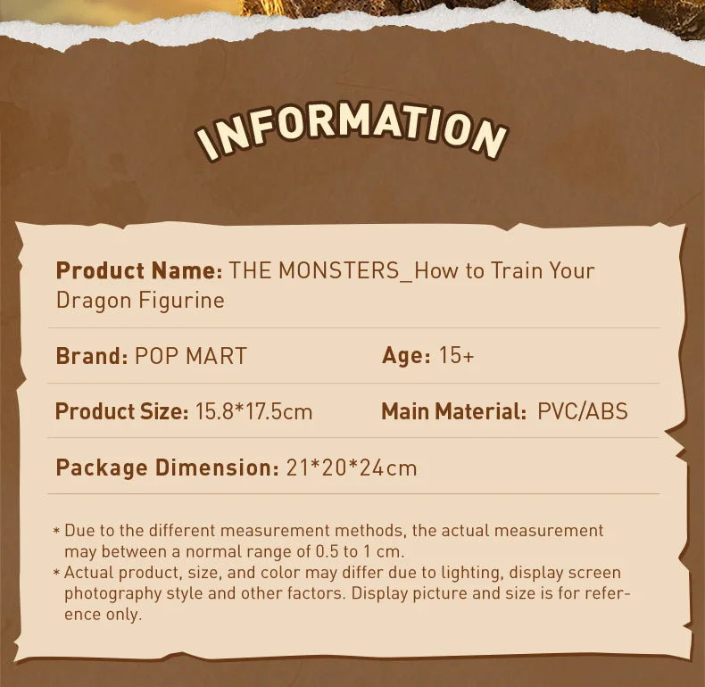 POP MART THE MONSTERS - How to Train Your Dragon 200% Figurine