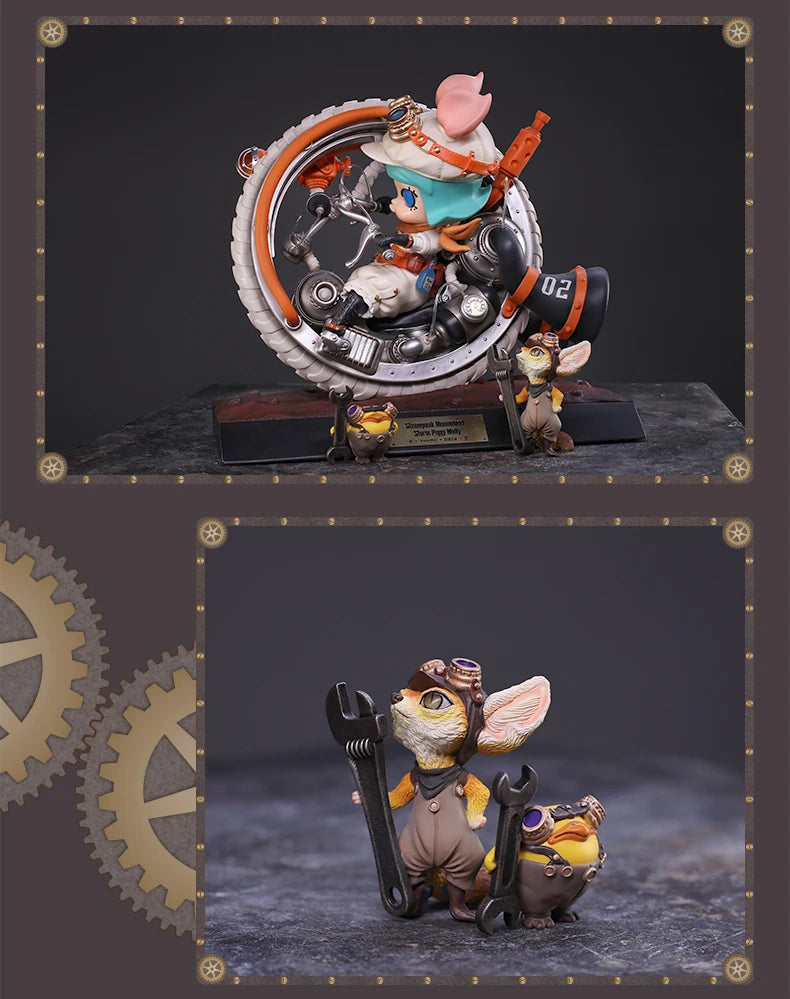 POP MART- STEAMPUNK MONOWHEEL STORM PIGGY MOLLY - SPECIAL EDITION