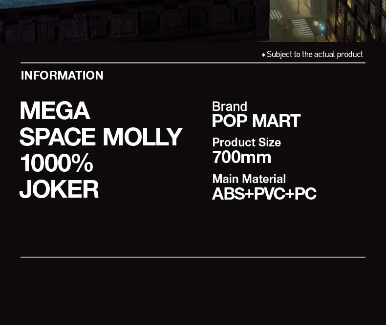 POP MART MEGA SPACE MOLLY 1000% JOKER Limited Edition