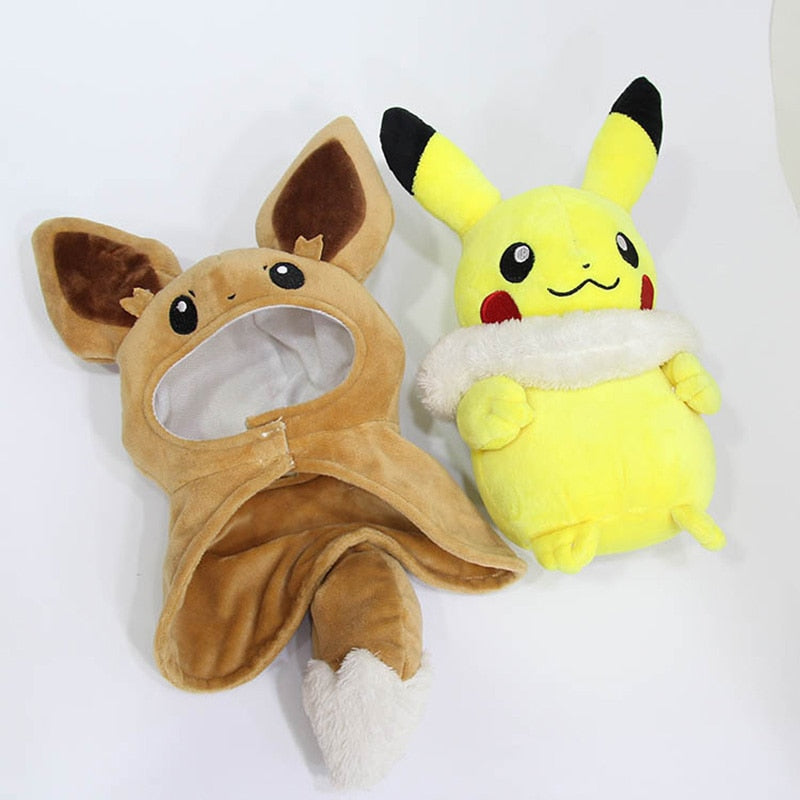 Pikachu and Eevee Plushies