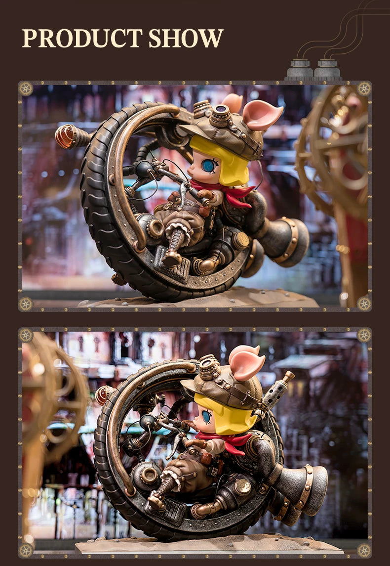 POP MART- STEAMPUNK MONOWHEELL STORM PIGGY MOLLY