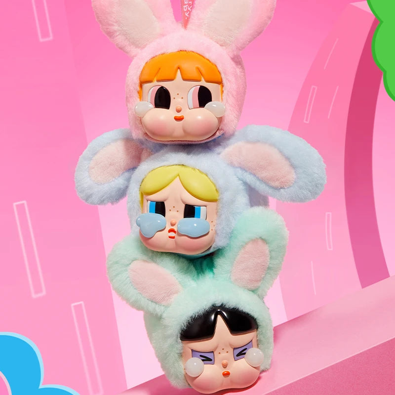 POP MART- CRYBABY x Powerpuff Girls Series - Vinyl Face Plush Blind Box