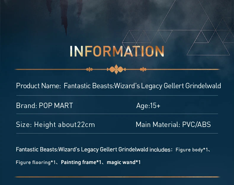 POP MART Fantastic Beasts: Wizard's Legacy Albus Dumbledore & Gellert Grindelwald Figurine