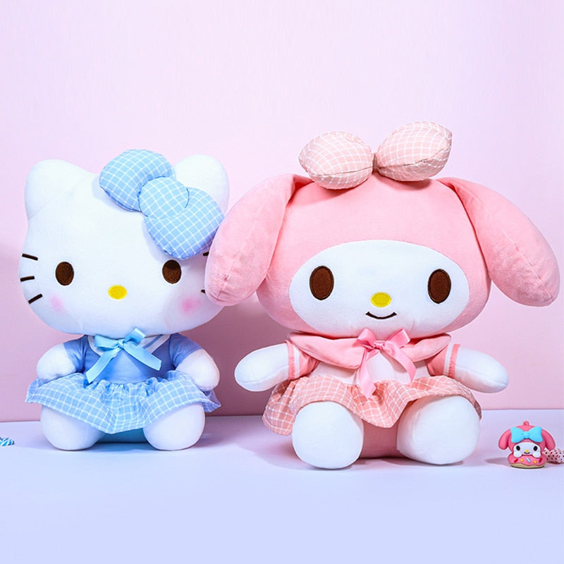 Hello Kitty and My Melody Pastel Plushies