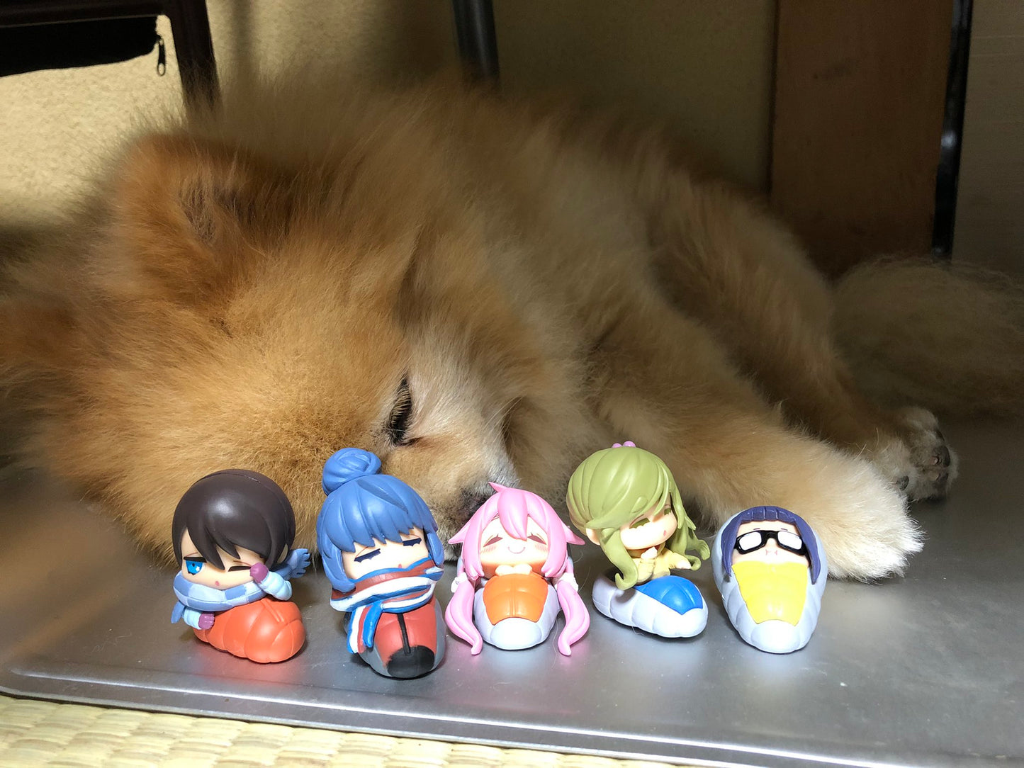 Yuru Camp Mini Sleeping Figures