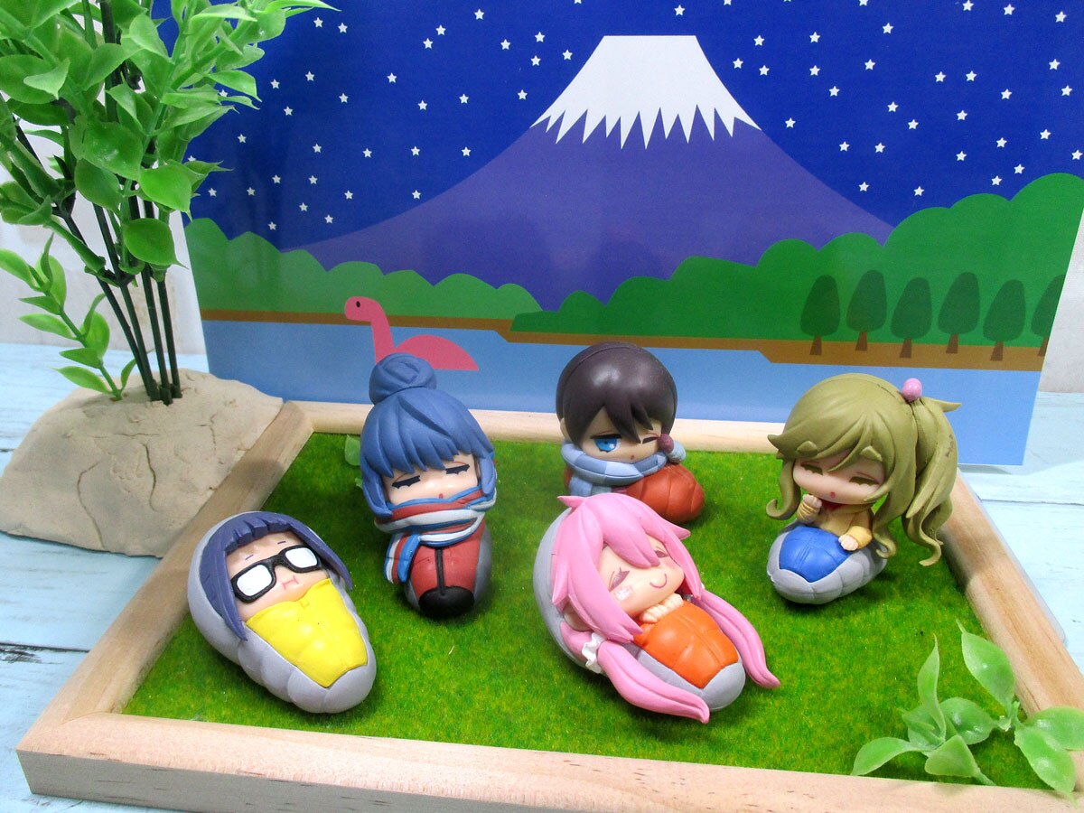 Yuru Camp Mini Sleeping Figures
