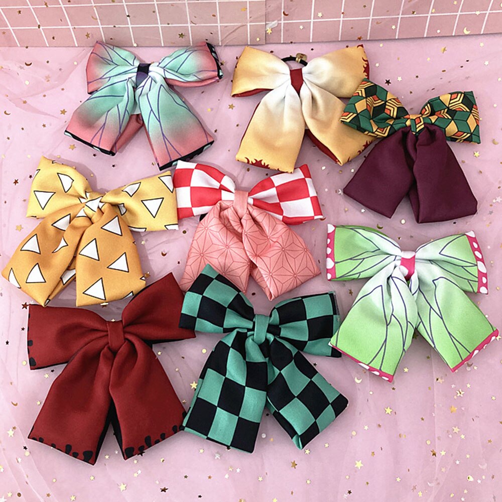 Demon Slayer Hair Tie with Bow