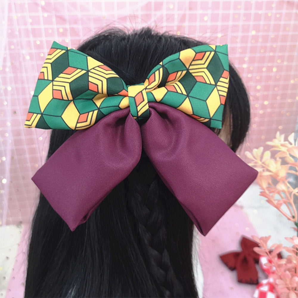 Demon Slayer Hair Tie with Bow