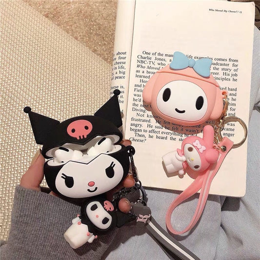 Sanrio- Kuromi and My Melody Airpod Cases