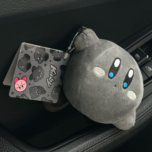 Grey Kirby Plush Keychain