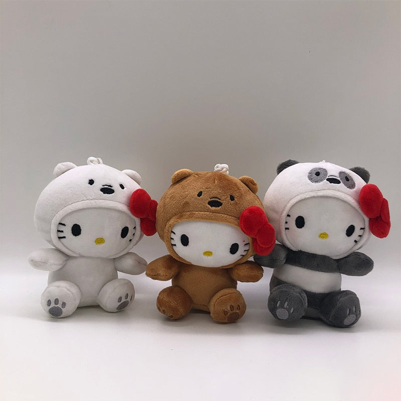 Hello Kitty x We Bare Bear Plushies